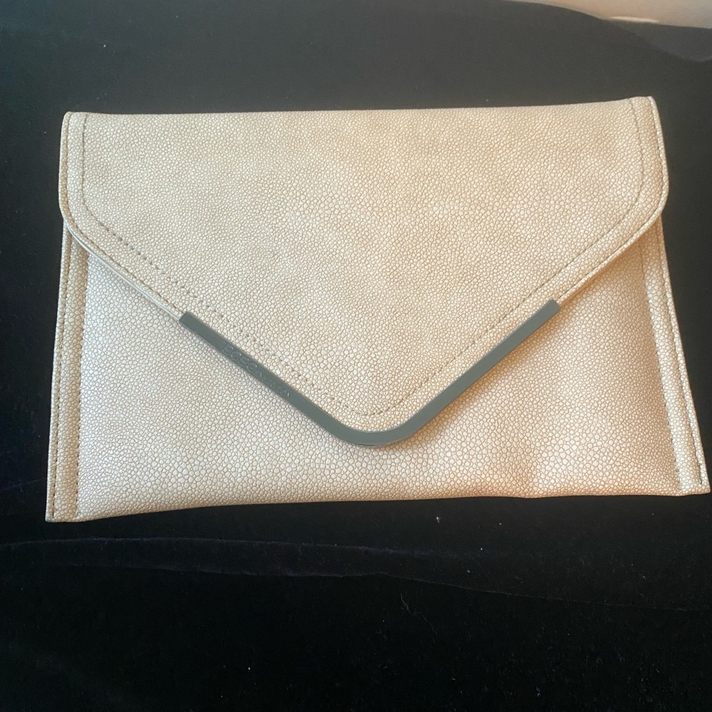 BCBG Beige Clutch